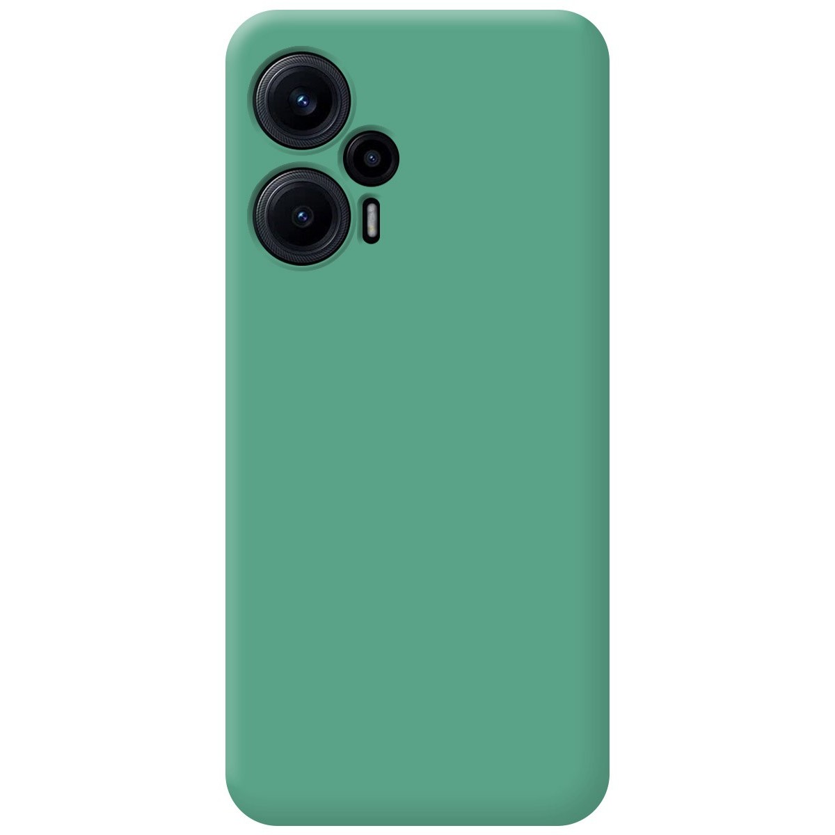 Funda Silicona Líquida Ultra Suave para Xiaomi Poco F5 5G color Verde