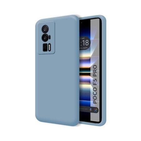 Funda Silicona Líquida Ultra Suave para Xiaomi Poco F5 Pro 5G color Azul