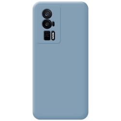 Funda Silicona Líquida Ultra Suave para Xiaomi Poco F5 Pro 5G color Azul 2