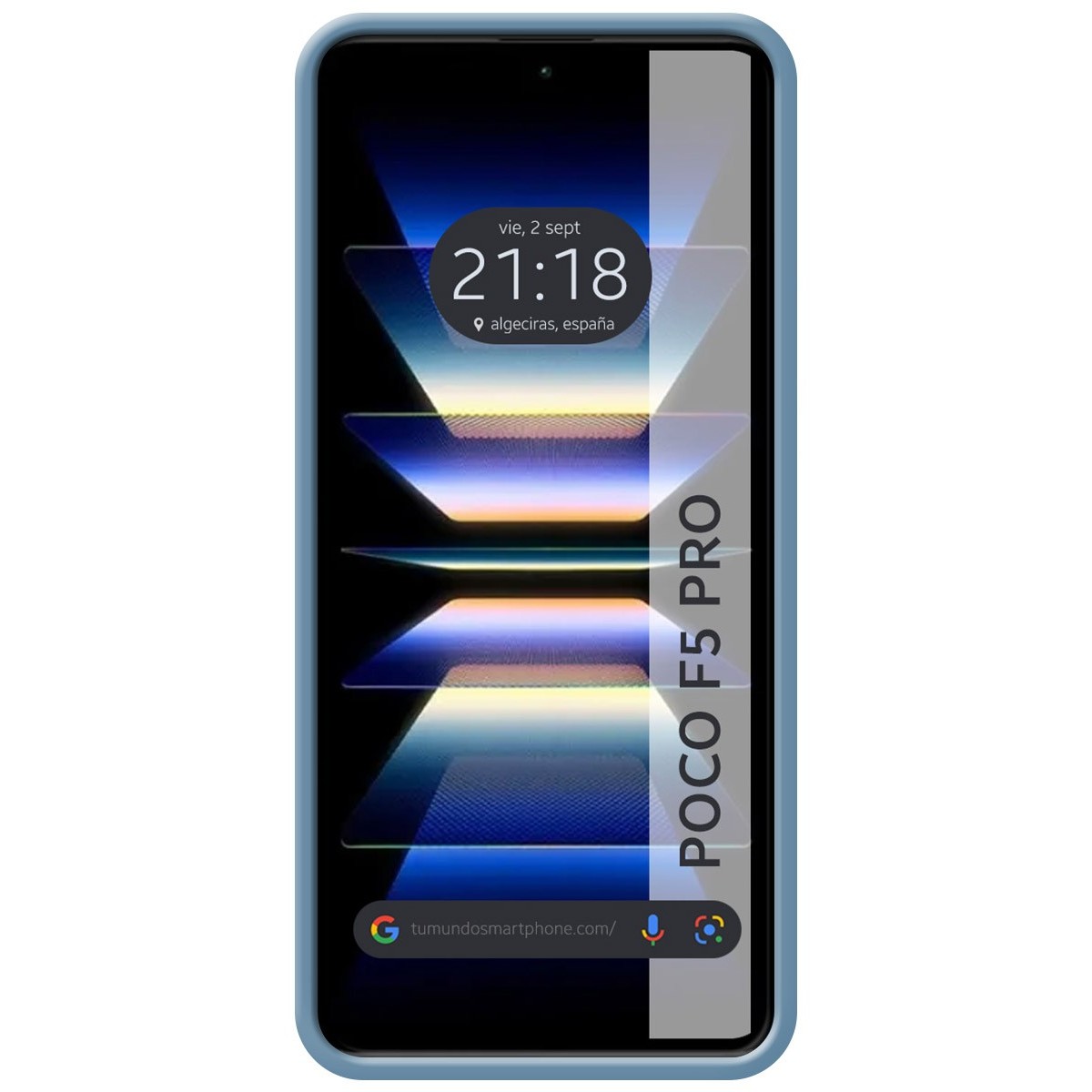 Funda Silicona Líquida Ultra Suave para Xiaomi Poco F5 Pro 5G color Azul