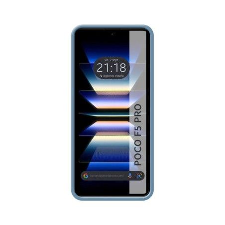Funda Silicona Líquida Ultra Suave para Xiaomi Poco F5 Pro 5G color Azul