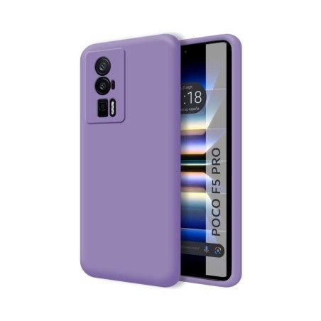 Funda Silicona Líquida Ultra Suave para Xiaomi Poco F5 Pro 5G color Morada