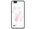 Funda Gel Tpu para Zte Blade A330 Diseño Flores Minimal Dibujos