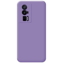 Funda Silicona Líquida Ultra Suave para Xiaomi Poco F5 Pro 5G color Morada 2