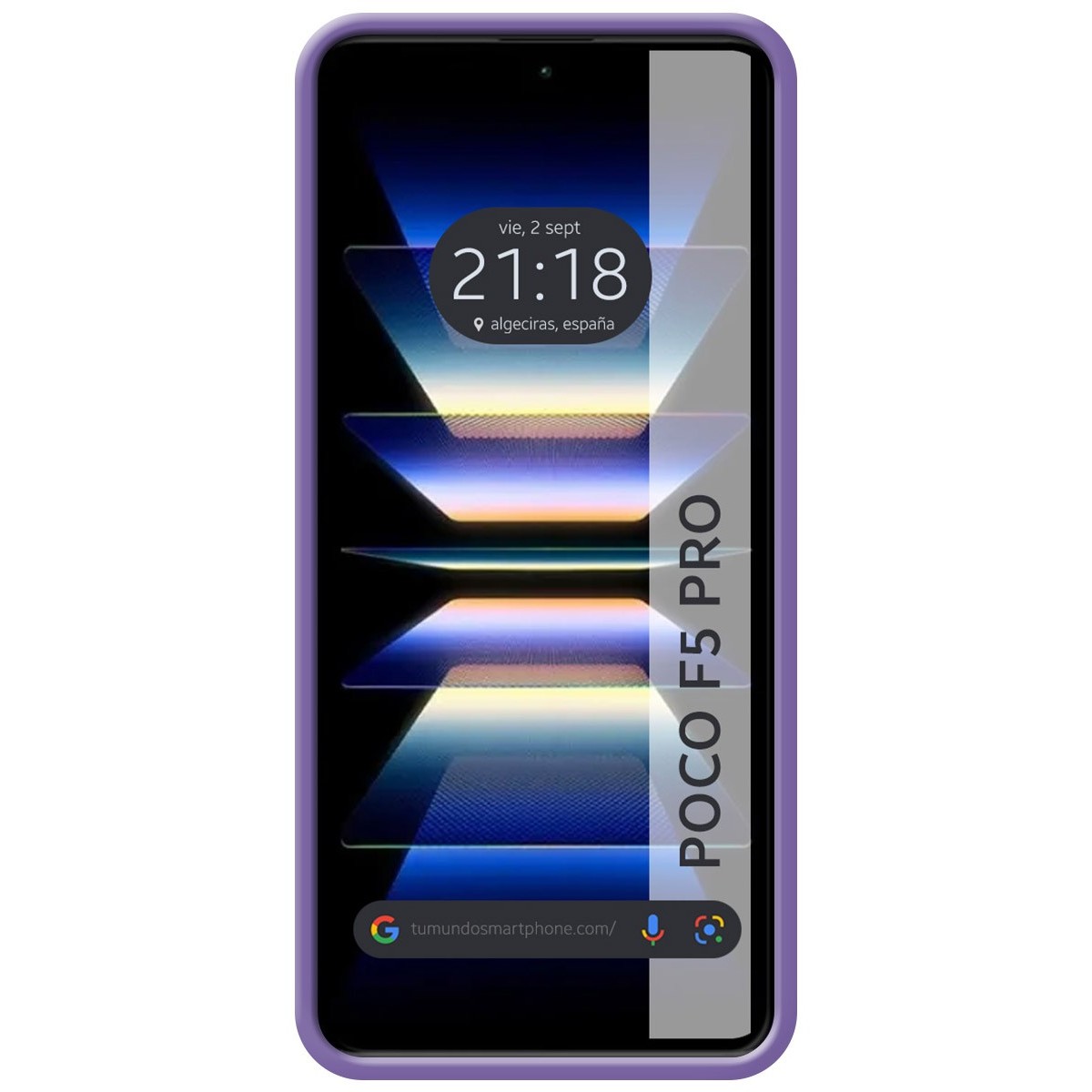 Funda Silicona Líquida Ultra Suave para Xiaomi Poco F5 Pro 5G color Morada