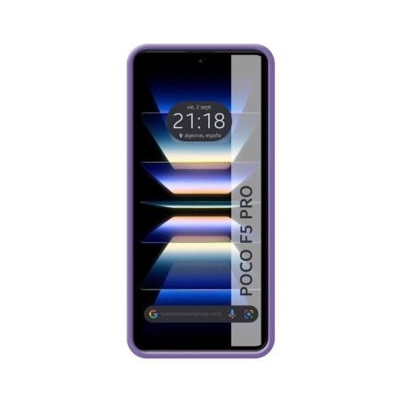 Funda Silicona Líquida Ultra Suave para Xiaomi Poco F5 Pro 5G color Morada