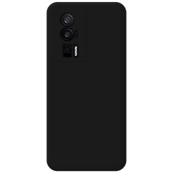 Funda Silicona Líquida Ultra Suave para Xiaomi Poco F5 Pro 5G color Negra 2
