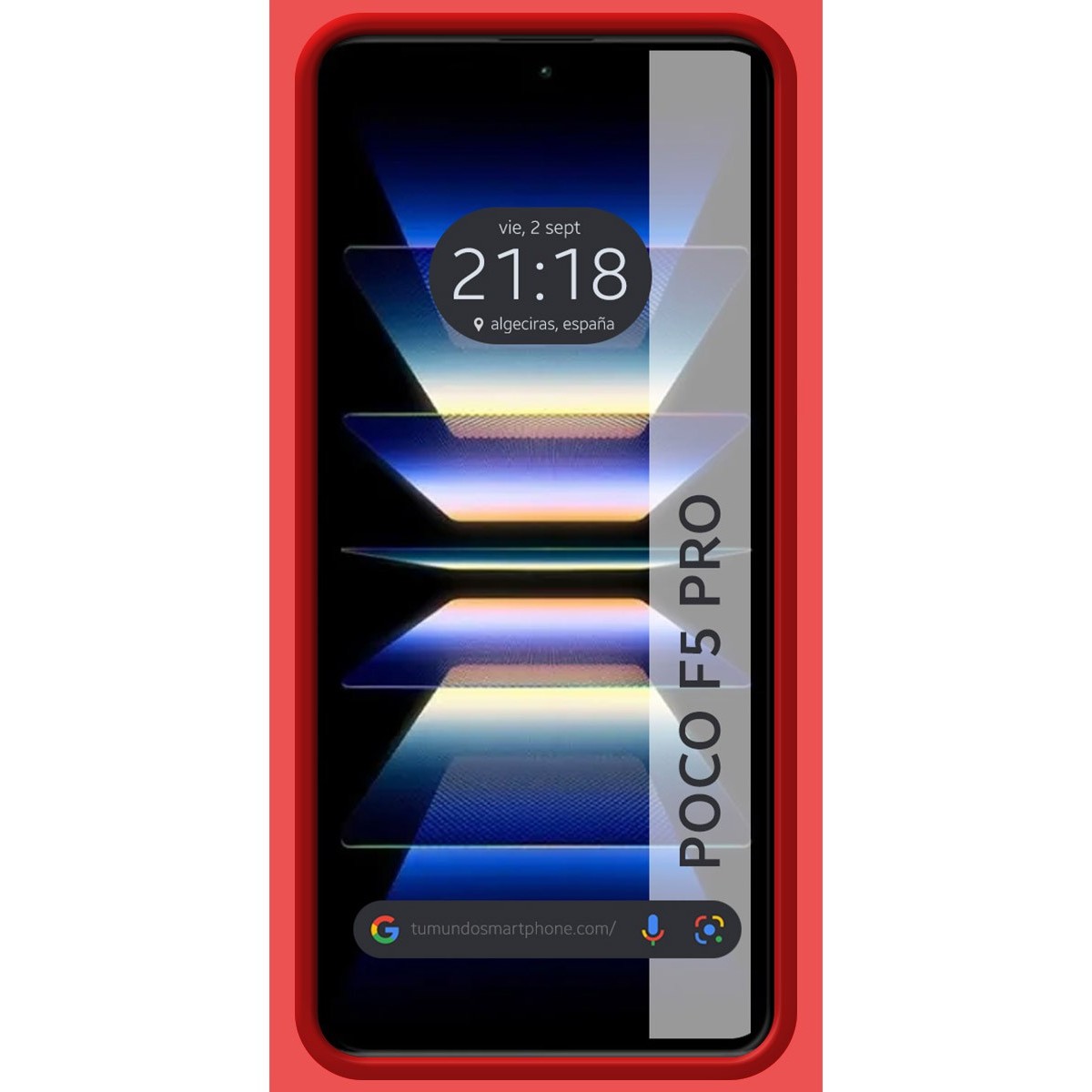 Funda Silicona Líquida Ultra Suave para Xiaomi Poco F5 Pro 5G color Roja
