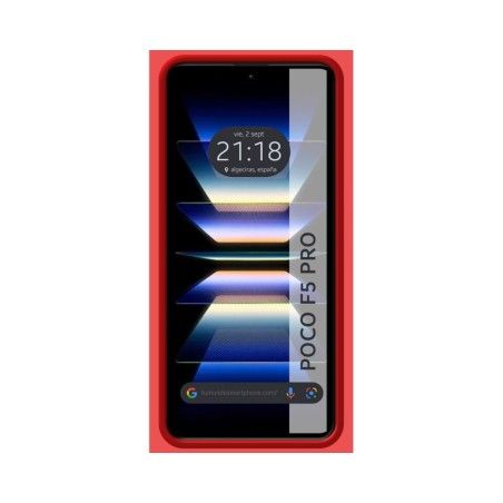 Funda Silicona Líquida Ultra Suave para Xiaomi Poco F5 Pro 5G color Roja