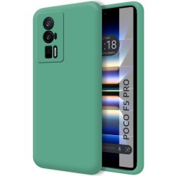 Funda Silicona Líquida Ultra Suave para Xiaomi Poco F5 Pro 5G color Verde