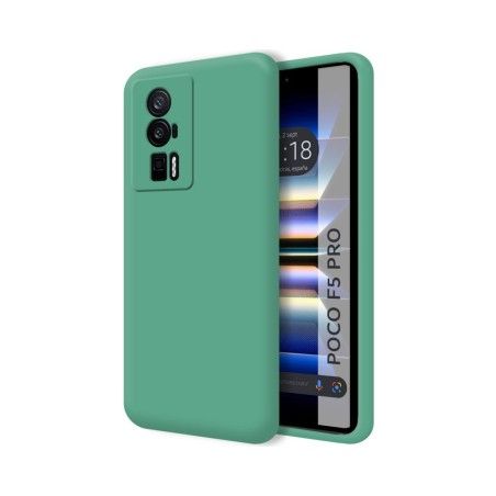 Funda Silicona Líquida Ultra Suave para Xiaomi Poco F5 Pro 5G color Verde