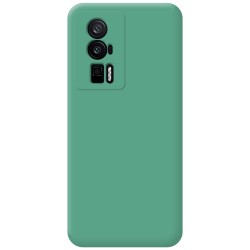 Funda Silicona Líquida Ultra Suave para Xiaomi Poco F5 Pro 5G color Verde 2