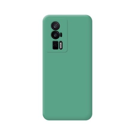 Funda Silicona Líquida Ultra Suave para Xiaomi Poco F5 Pro 5G color Verde