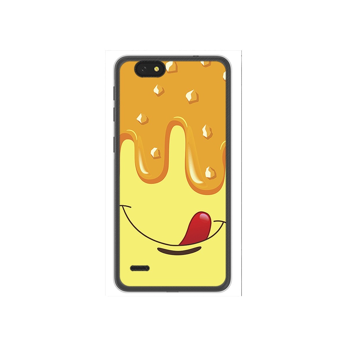 Funda Gel Tpu para Zte Blade A330 Diseño Helado Vainilla Dibujos