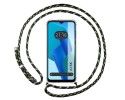 Funda Colgante Transparente para Oppo A16K con Cordon Verde / Dorado
