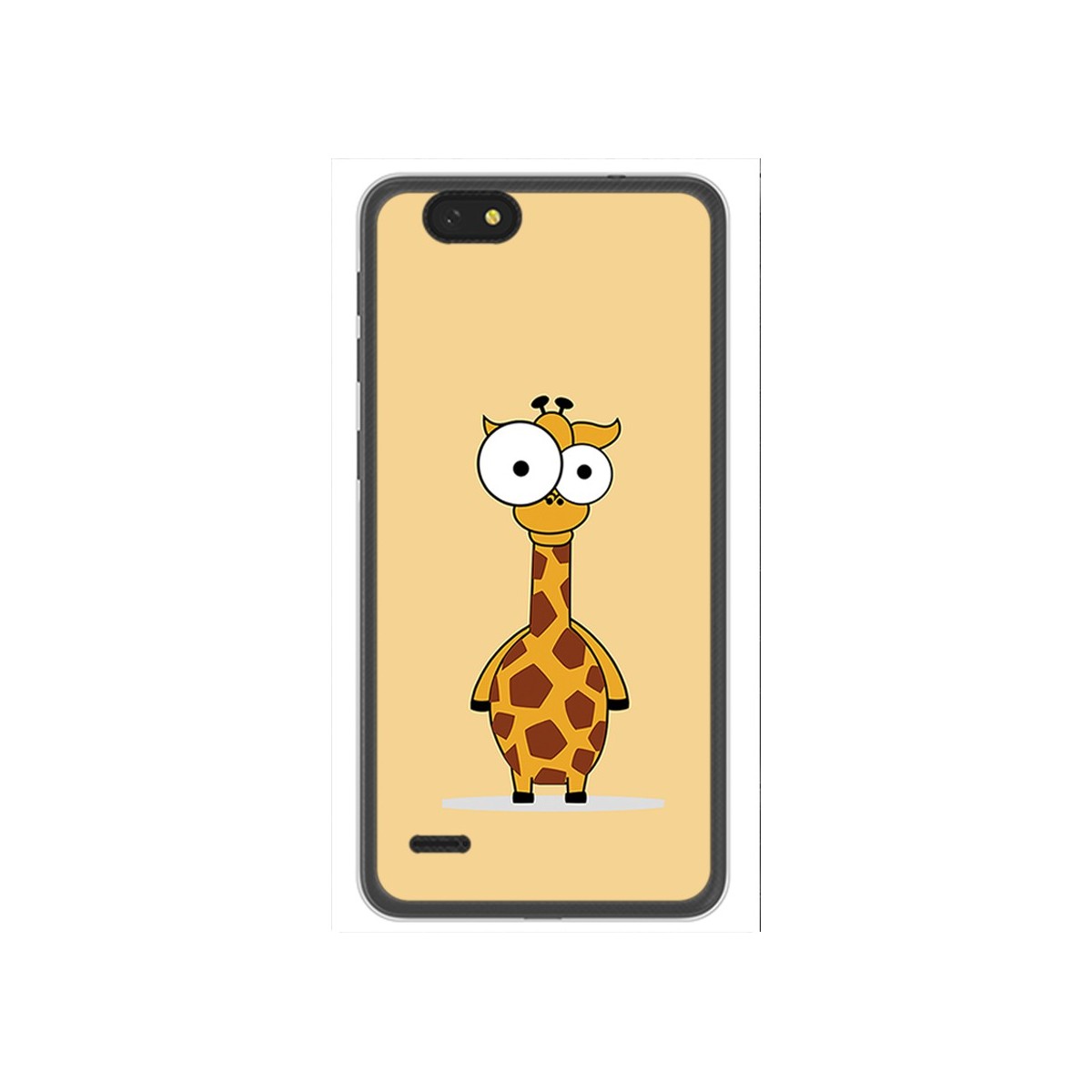 Funda Gel Tpu para Zte Blade A330 Diseño Jirafa Dibujos