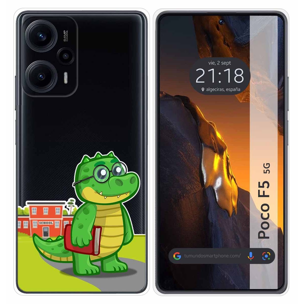 Funda Silicona Transparente para Xiaomi Poco F5 5G diseño Coco Dibujos