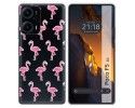 Funda Silicona Transparente para Xiaomi Poco F5 5G diseño Flamenco Dibujos