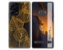 Funda Silicona Transparente para Xiaomi Poco F5 5G diseño Hojas Dibujos