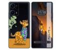 Funda Silicona Transparente para Xiaomi Poco F5 5G diseño Jirafa Dibujos