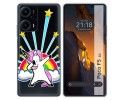 Funda Silicona Transparente para Xiaomi Poco F5 5G diseño Unicornio Dibujos