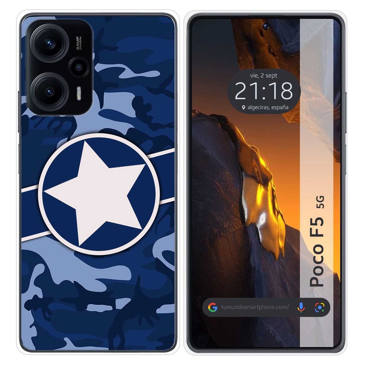 Funda Silicona para Xiaomi Poco F5 5G diseño Camuflaje 03 Dibujos