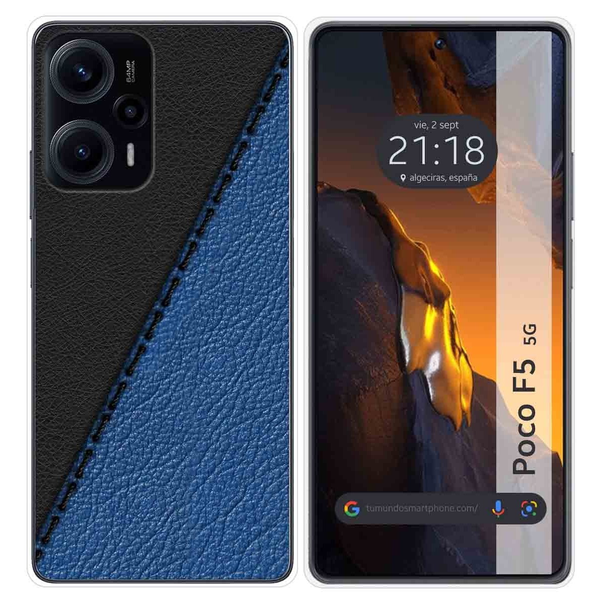 Funda Silicona para Xiaomi Poco F5 5G diseño Cuero 02 Dibujos