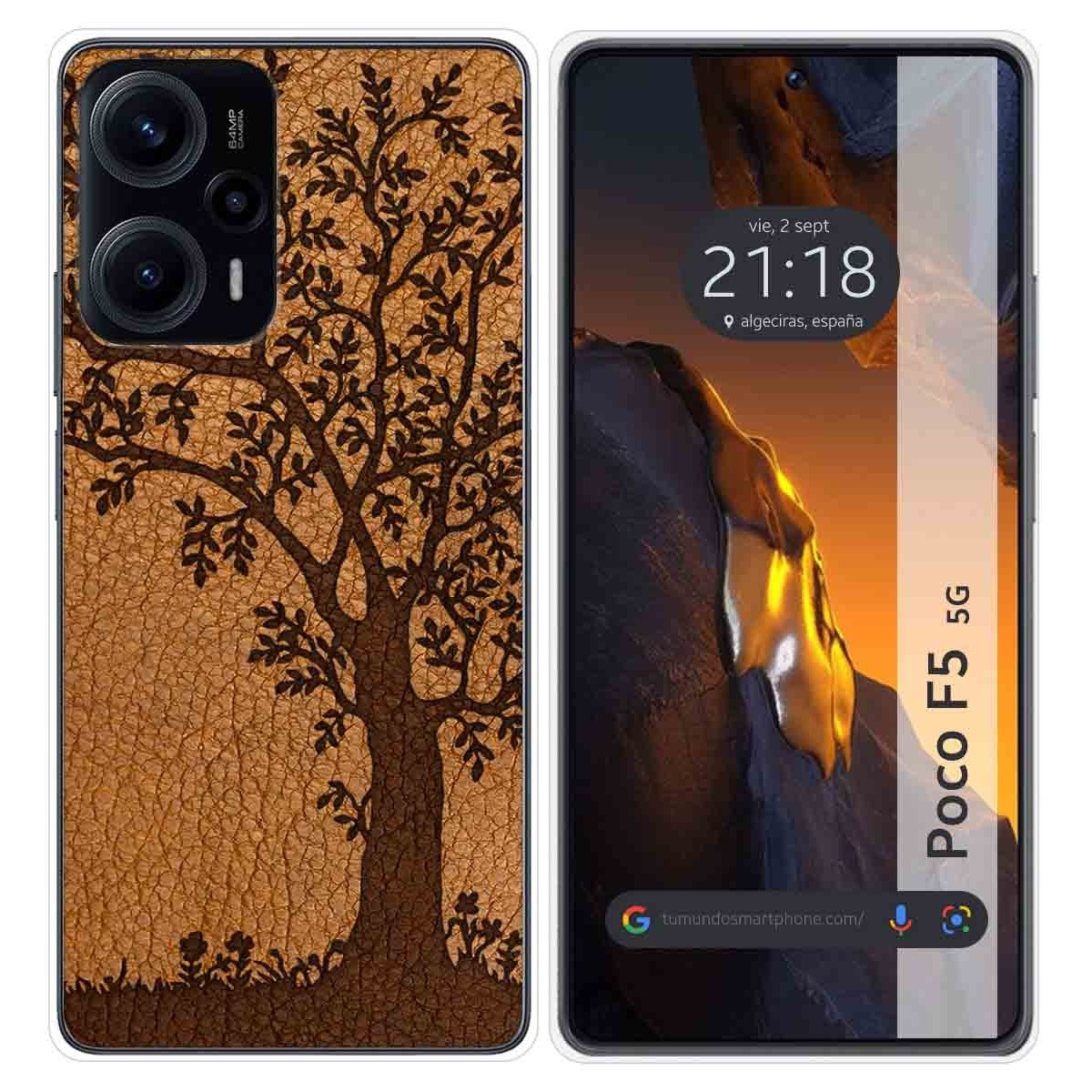 Funda Silicona para Xiaomi Poco F5 5G diseño Cuero 03 Dibujos