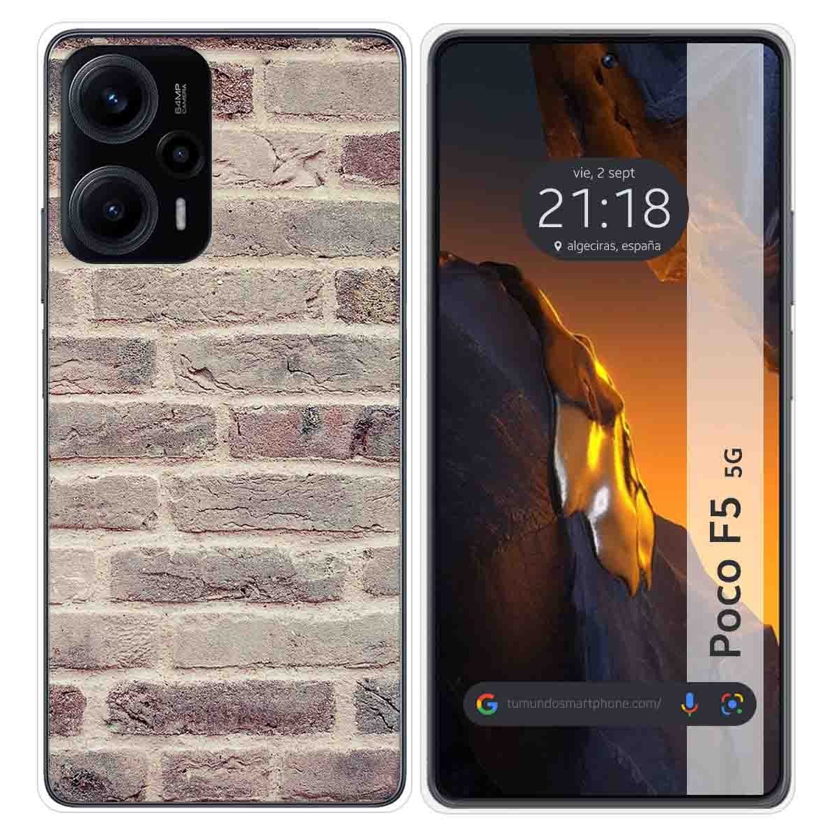 Funda Silicona para Xiaomi Poco F5 5G diseño Ladrillo 01 Dibujos