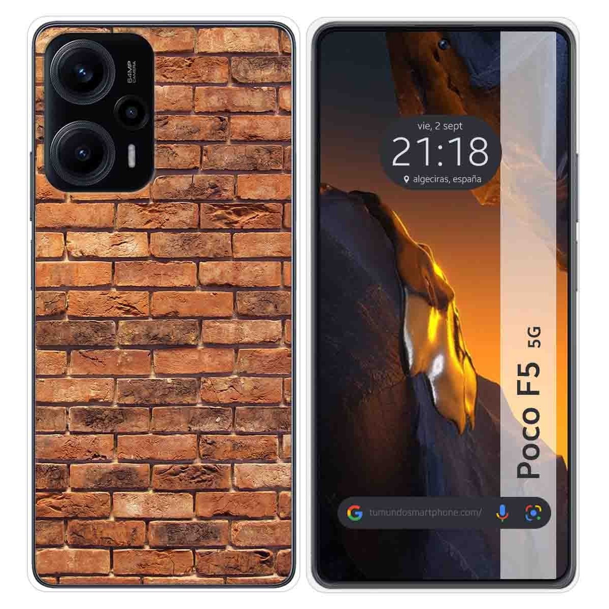 Funda Silicona para Xiaomi Poco F5 5G diseño Ladrillo 04 Dibujos