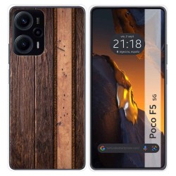 Funda Silicona para Xiaomi Poco F5 5G diseño Madera 05 Dibujos