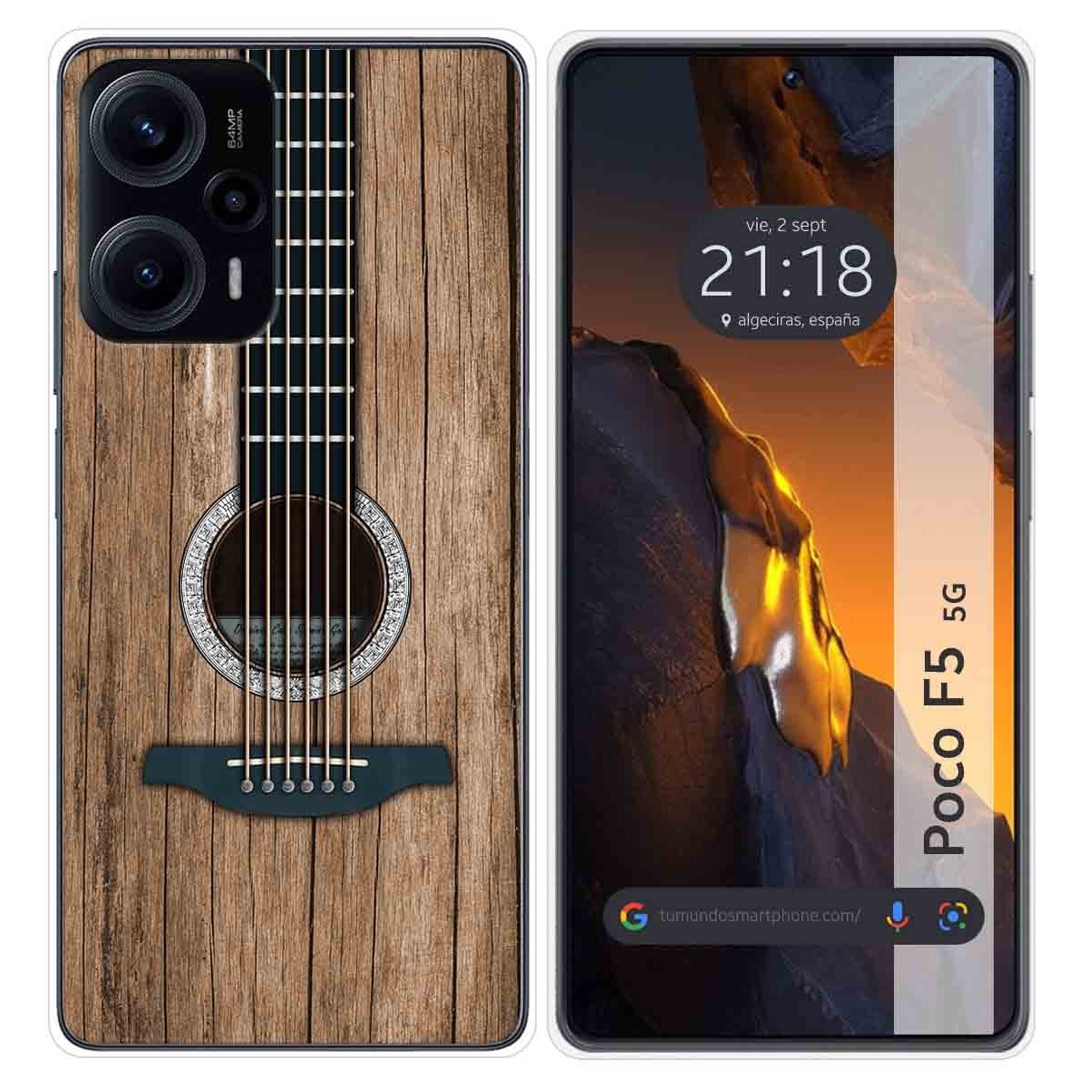 Funda Silicona para Xiaomi Poco F5 5G diseño Madera 11 Dibujos