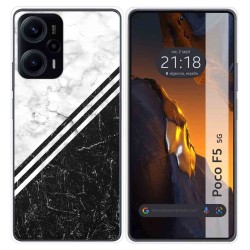 Funda Silicona para Xiaomi Poco F5 5G diseño Mármol 01 Dibujos