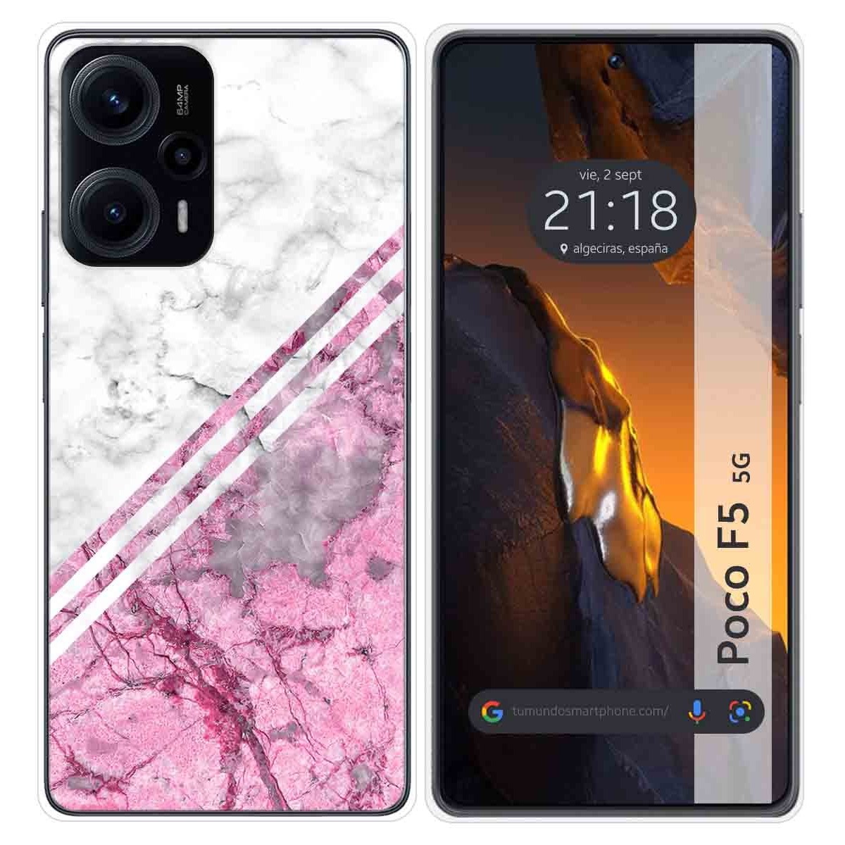 Funda Silicona para Xiaomi Poco F5 5G diseño Mármol 03 Dibujos