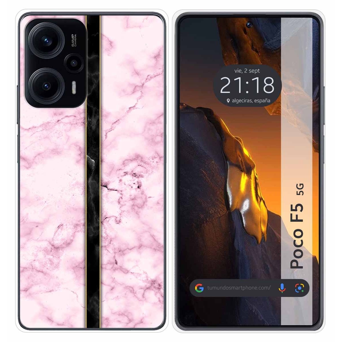 Funda Silicona para Xiaomi Poco F5 5G diseño Mármol 04 Dibujos
