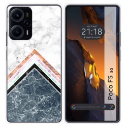 Funda Silicona para Xiaomi Poco F5 5G diseño Mármol 05 Dibujos