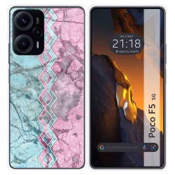 Funda Silicona para Xiaomi Poco F5 5G diseño Mármol 08 Dibujos