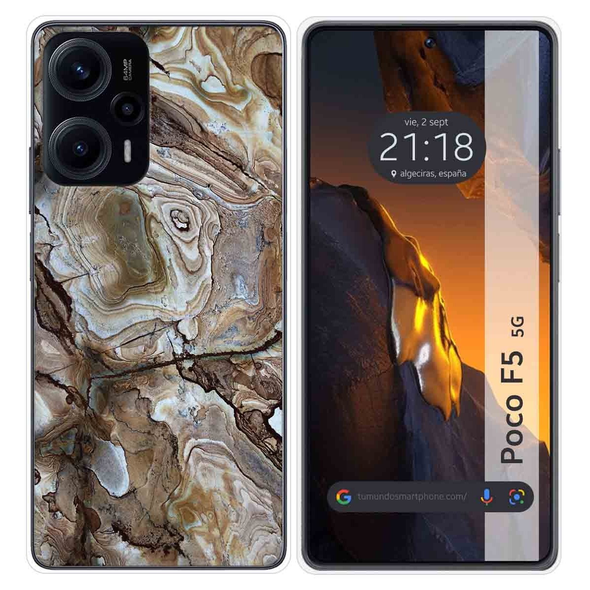 Funda Silicona para Xiaomi Poco F5 5G diseño Mármol 14 Dibujos