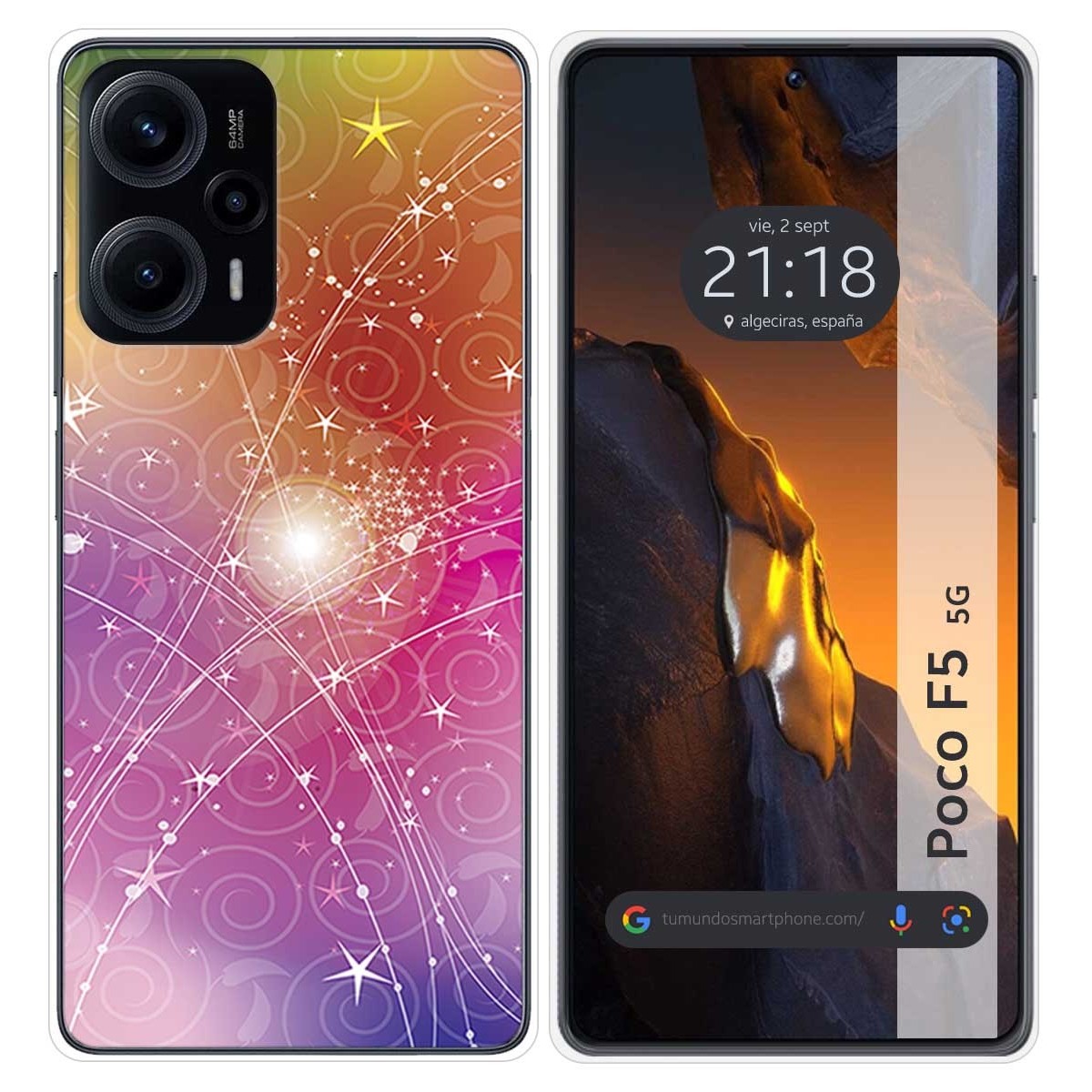 Funda Silicona para Xiaomi Poco F5 5G diseño Abstracto Dibujos