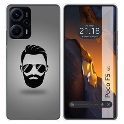 Funda Silicona para Xiaomi Poco F5 5G diseño Barba Dibujos