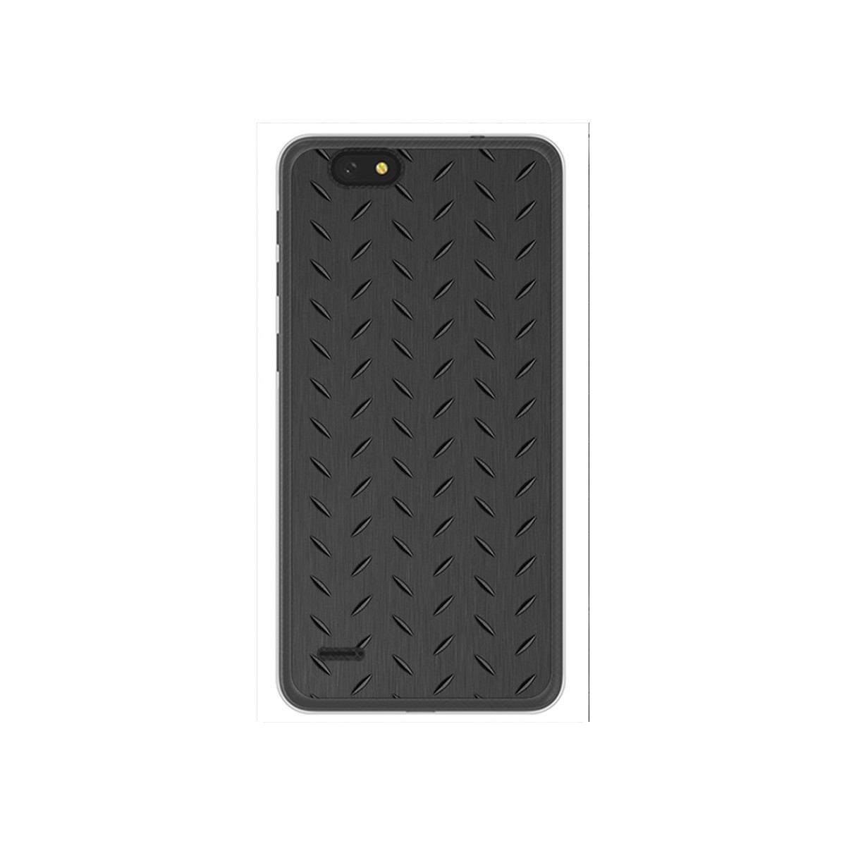 Funda Gel Tpu para Zte Blade A330 Diseño Metal Dibujos