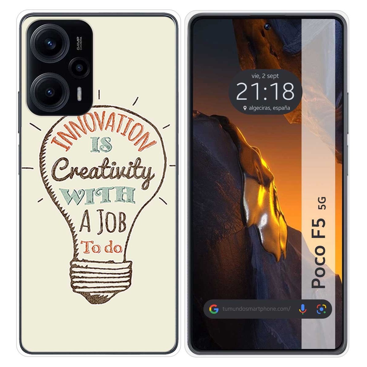 Funda Silicona para Xiaomi Poco F5 5G diseño Creativity Dibujos