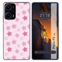 Funda Silicona para Xiaomi Poco F5 5G diseño Flores Dibujos