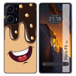 Funda Silicona para Xiaomi Poco F5 5G diseño Helado Chocolate Dibujos
