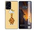 Funda Silicona para Xiaomi Poco F5 5G diseño Jirafa Dibujos