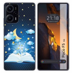 Funda Silicona para Xiaomi Poco F5 5G diseño Libro Cuentos Dibujos