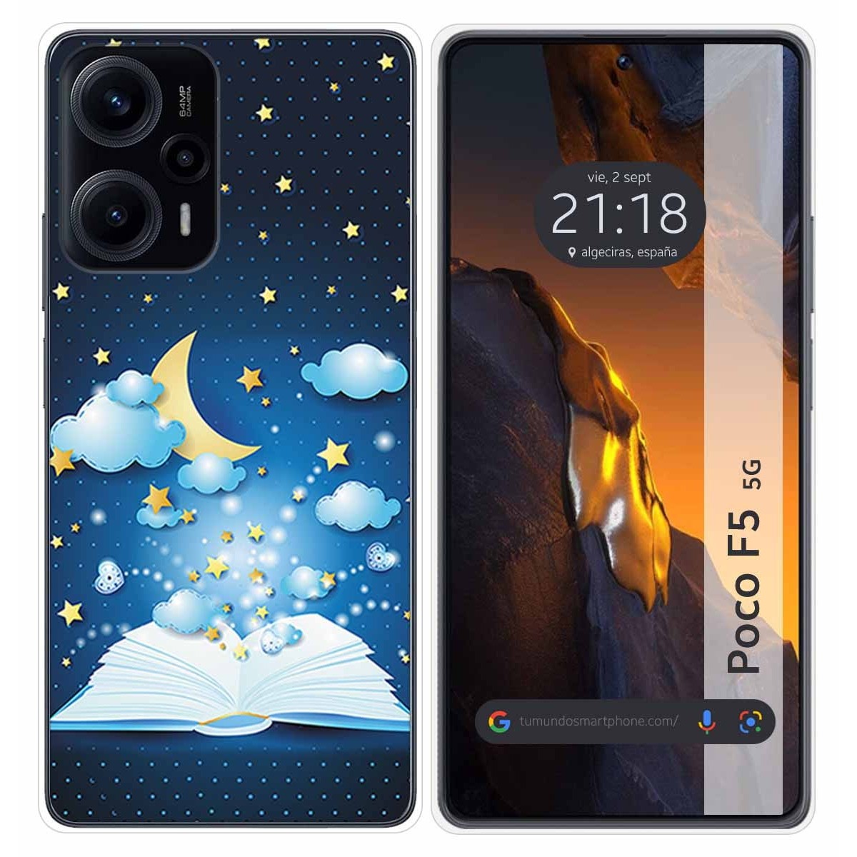 Funda Silicona para Xiaomi Poco F5 5G diseño Libro Cuentos Dibujos