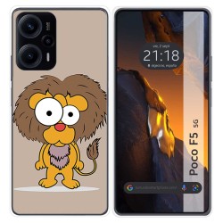 Funda Silicona para Xiaomi Poco F5 5G diseño Leon Dibujos