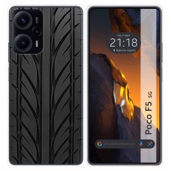 Funda Silicona para Xiaomi Poco F5 5G diseño Neumatico Dibujos