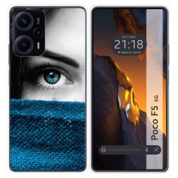 Funda Silicona para Xiaomi Poco F5 5G diseño Ojo Dibujos